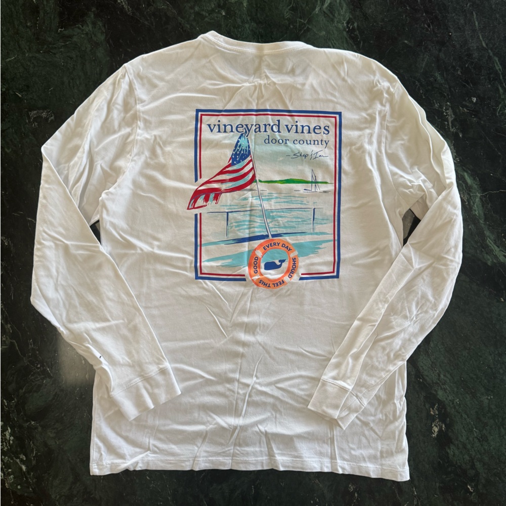 Vineyards Vines Men’s COLLECTOR Long Sleeve Cotton Tee
